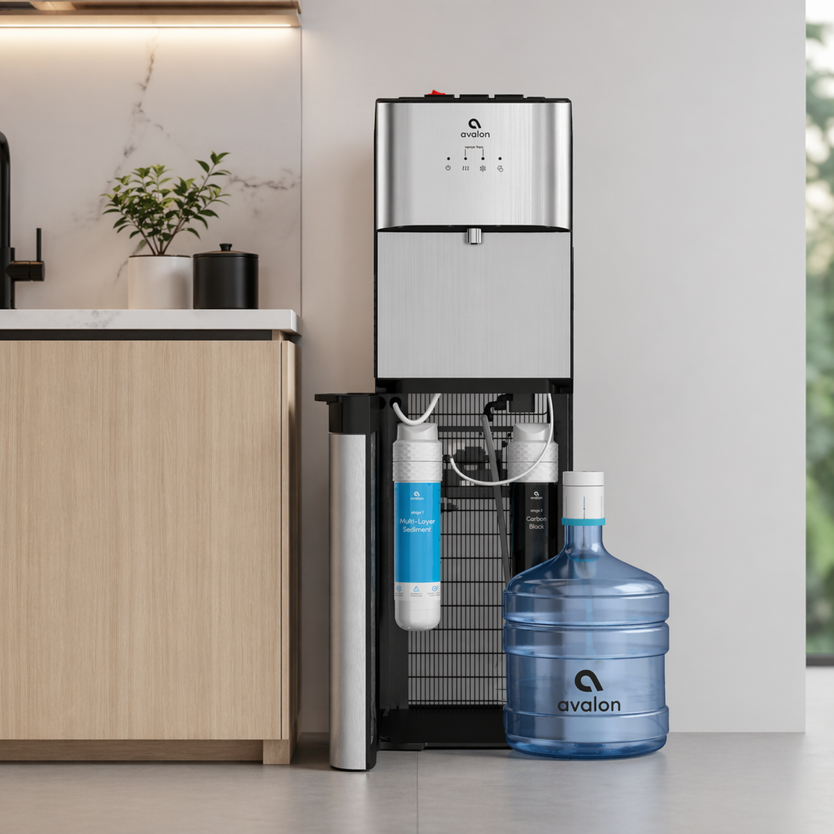 Avalon A3F stainless bottleless water cooler with hot, cold, room temp Avalon US Avalon A3F stainless bottleless water cooler with hot, cold, room temp Avalon US
