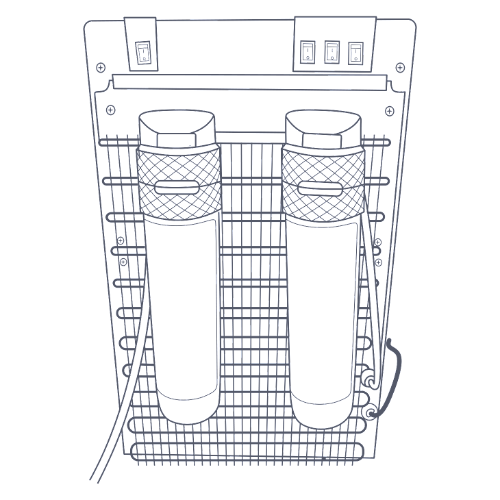 Avalon water cooler frozen lines thawing diagram