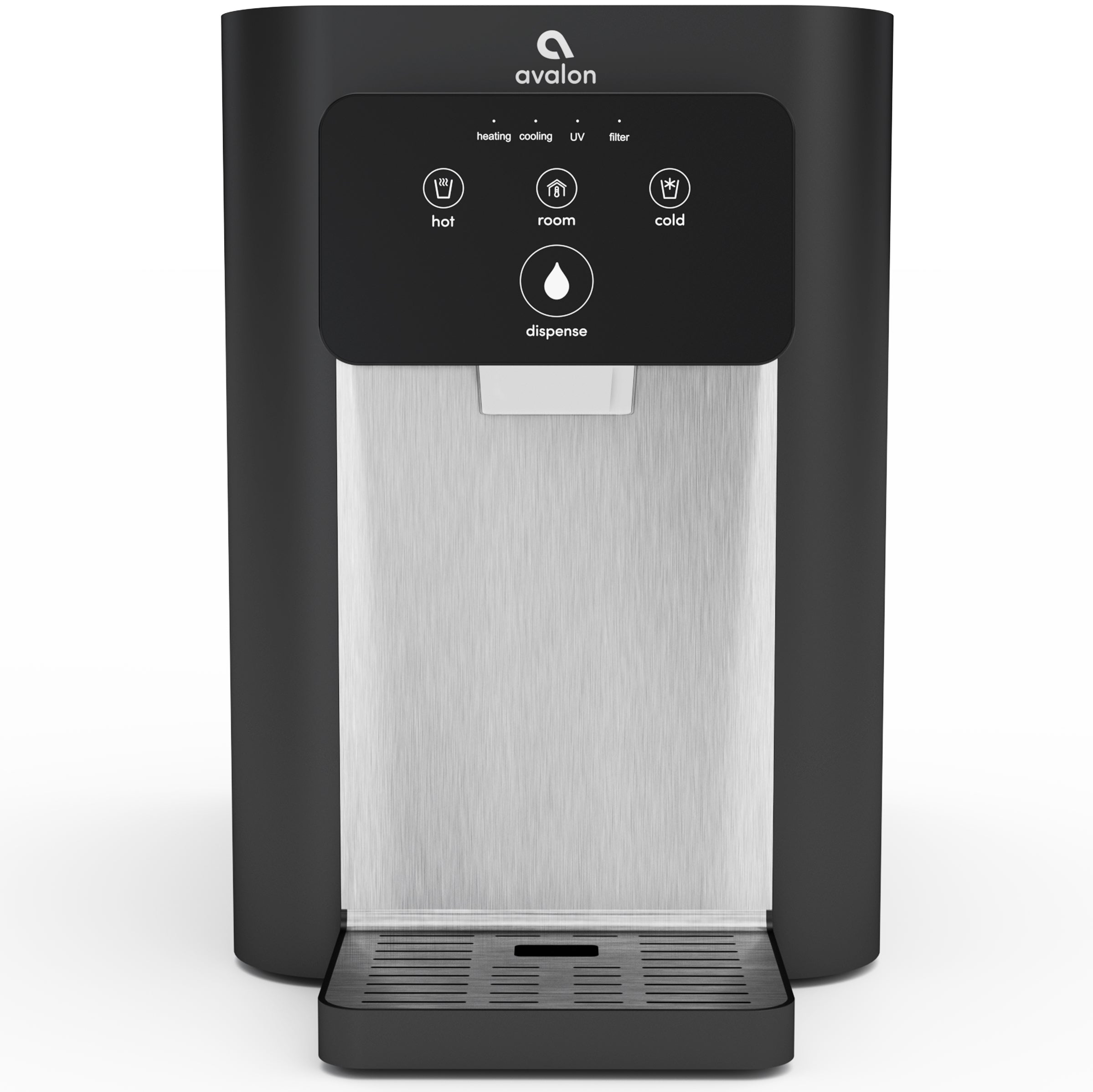 Avalon Countertop Self Cleaning Bottleless Water Cooler Water Dispenser -  Hot & Cold Water, NSF Certified Filter- UL/Energy Star Approved- Black