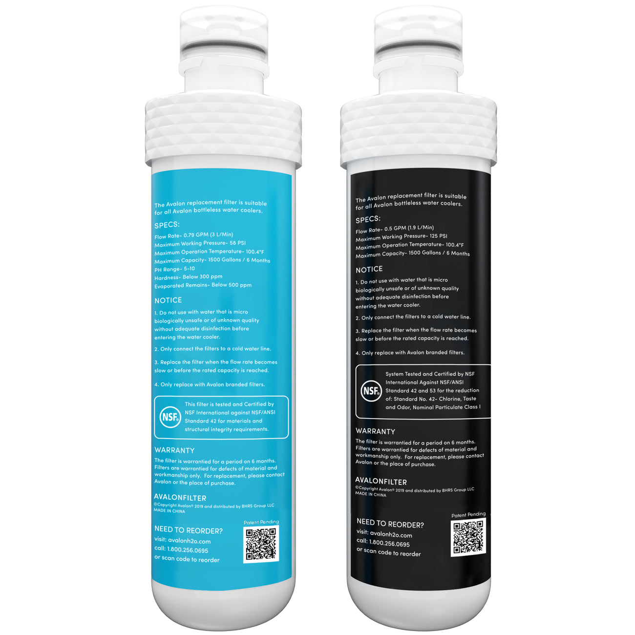 avalon dual replacement filters